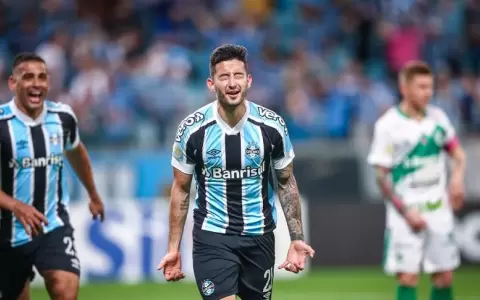As� fue el primer gol de Villasanti con la camiseta de Gremio