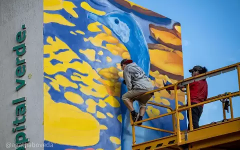 Pr�xima inauguraci�n del mural �Mbigua� en la Costanera