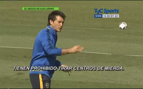 �Tienen prohibido tirar centros de m...�, la frase viral de Schelotto