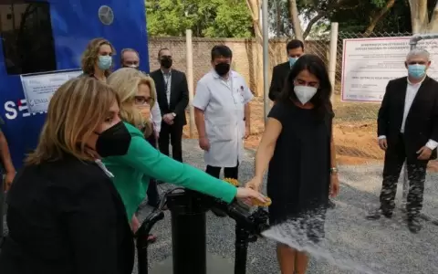 Inauguran sistema de abastecimiento de agua en el Instituto de Medicina Tropical