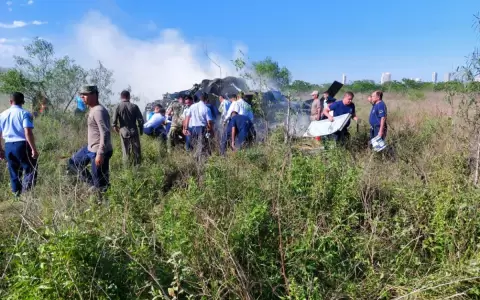 Cay� un helic�ptero con estudiantes a bordo en �u Guasu
