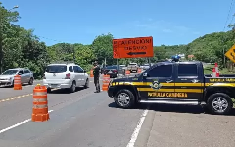 Caminera habilita desv�os e intensifica controles en ruta en v�speras de fiesta mariana