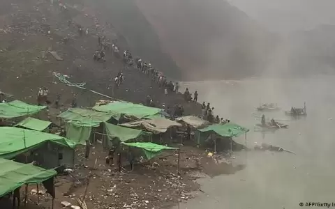 Un muerto y decenas desaparecidos en Birmania por derrumbe en mina de jade