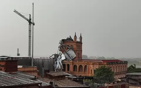 Tormenta genera destrozos en el Palacio de L�pez: Abdo justo no estaba