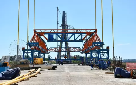 Puente de la Integraci�n cerrar� con 75 % de avance
