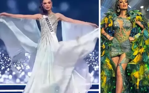 Nadia Ferreira pone nota ecol�gica en la preliminar de Miss Universe