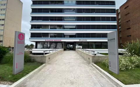 Puente planta bandera en Punta del Este