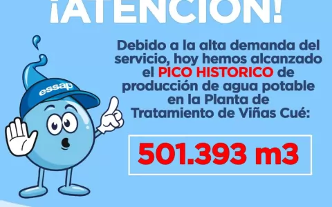 Essap alcanz� pico hist�rico de producci�n de agua potable