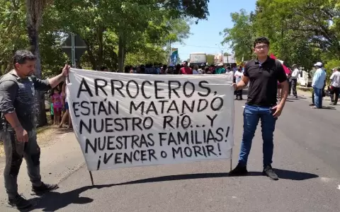 Villa Florida: pescadores cierran ruta en protesta contra arroceros