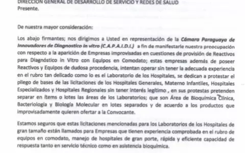 Salud defiende negocio de proveedores para laboratorios privados