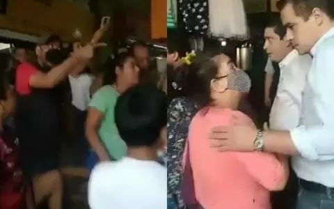 Comerciantes del Mercado 4 se manifiestan por desalojo en el lugar