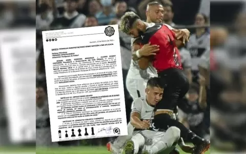 Olimpia solicita ocho partidos de suspensi�n para Alexander Barboza