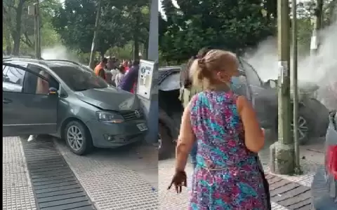 Grave accidente de tr�nsito en microcentro capitalino