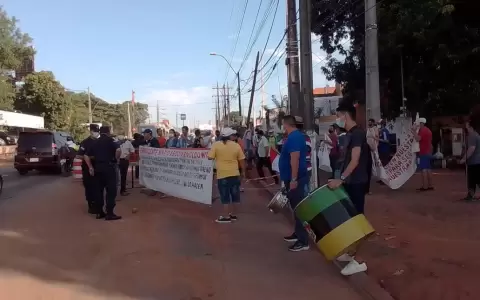 Frentistas de Tres Bocas protestan porque muchos a�n no fueron indemnizados