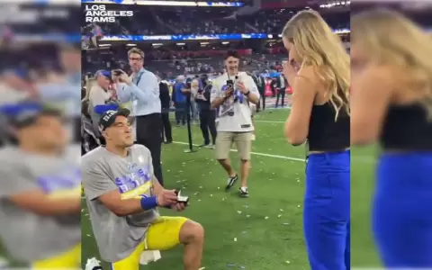 Propone matrimonio durante festejo por victoria en Super Bowl