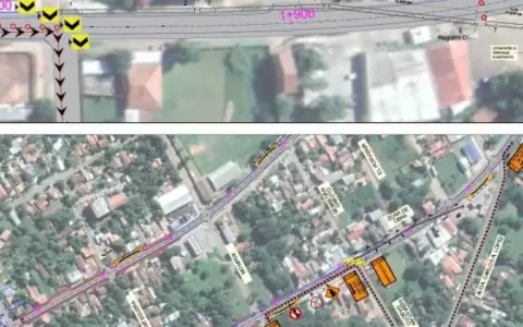 Contin�an obras y desv�os en la traves�a urbana de Ypacara�