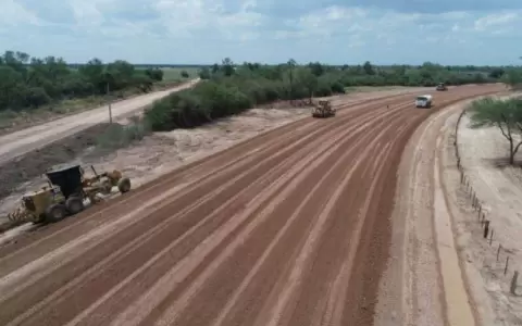 La Ruta de la Leche avanza en el Chaco con terraplenado