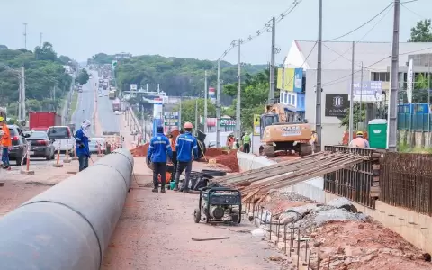 Con actividades simult�neas, obras en Tres Bocas alcanzan un 63 % de avance