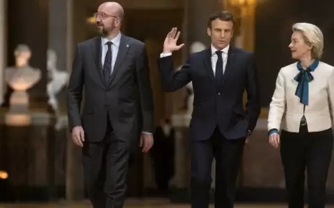 La Uni�n Europea celebra la reelecci�n de Emmanuel Macron