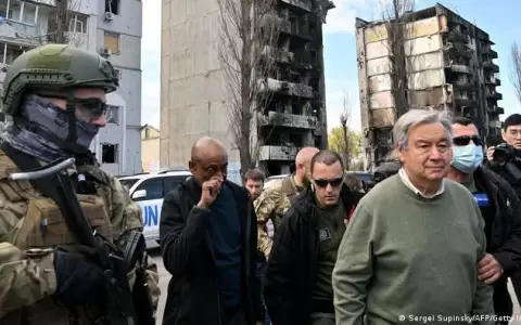 Ant�nio Guterres llega a Kiev para reunirse con Volodimir Zelenski