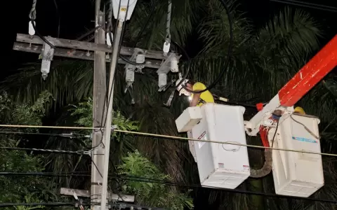Temporal afect� a 23 alimentadores de energ�a el�ctrica