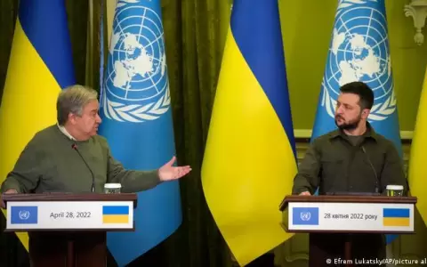 Ataques con misiles contra Kiev durante visita de secretario general de la ONU
