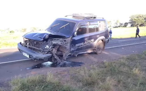 Cu�druple choque en San Ignacio Misiones