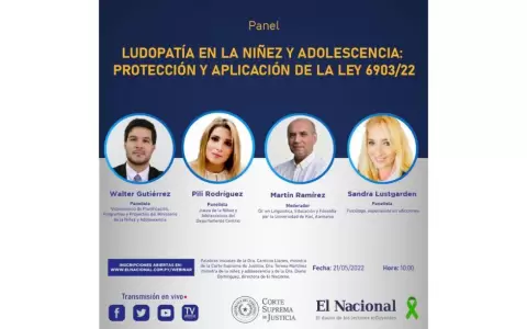 El Nacional organiza charla sobre protecci�n y prevenci�n de la ludopat�a en la ni�ez y adolescencia