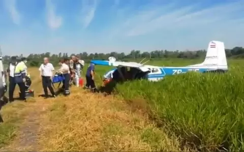 Luque: avioneta aterriz� de emergencia