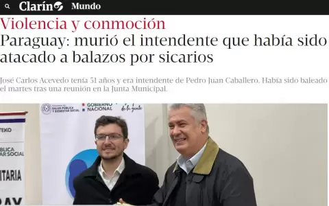 Paraguay es noticia a nivel internacional tras inseguridad reinante y desidia de autoridades