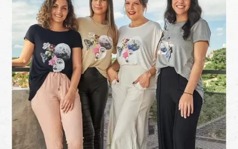 Remeras con collage para empoderar a un coraz�n libre