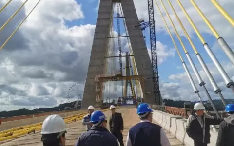 Presentan avances en la construcci�n del Puente de la Integraci�n