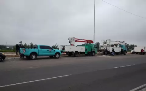 Se hizo la luz, con reposici�n de cables en la Costanera
