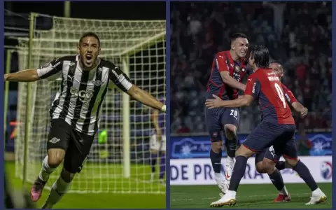 Los equipos de Libertad y Cerro Porte�o para el crucial partido