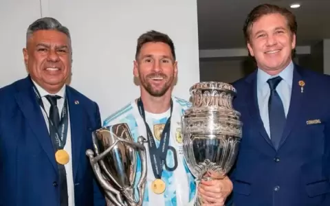El regalo del presidente de la Conmebol a Lionel Messi