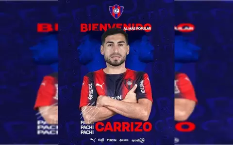 Cerro Porte�o oficializa la vuelta de Federico �Pachi� Carrizo