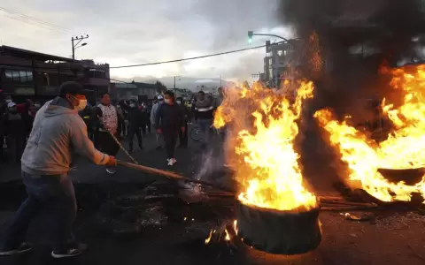 Lasso extiende el estado de excepci�n tras ocho d�as de protestas ind�genas en Ecuador