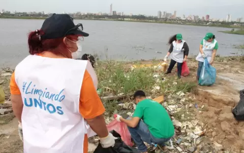 Minga ambiental: recolectan 4 toneladas de basura en el Banco San Miguel