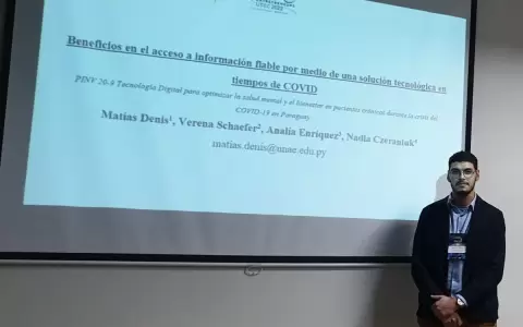 Investigador paraguayo presenta art�culo cient�fico en congreso internacional