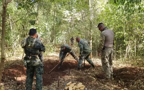 Operaci�n Basalto: encuentran carga de marihuana enterrada en Amambay