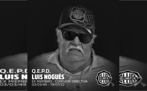Olimpia declara cinco d�as de duelo por la muerte de Luis Nogu�s
