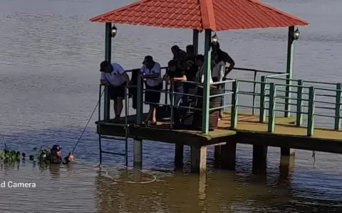 Caso Zulma G�mez: buzos realizan procedimientos de medici�n en el lago