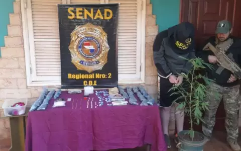 Allanan una casa en Ciudad del Este y encuentran un �supermercado� de drogas