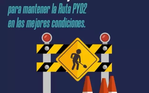 Ruta PY02: piden precauci�n a conductores por trabajos en varios puntos