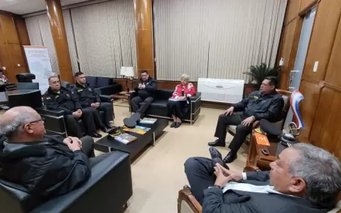 Patrulla Caminera coordina acciones ante los Juegos ASU2022