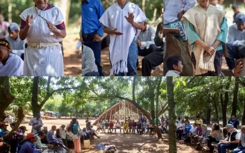 Buscan reforzar protecci�n de bosques del territorio sagrado Pa? Tavyter� de Jasuka Venda