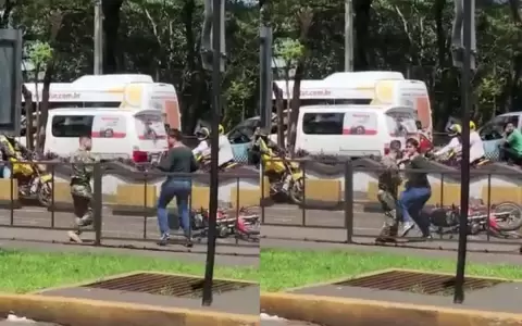 Militar y motociclista se "moquetearon" en zona del Puente de la Amistad