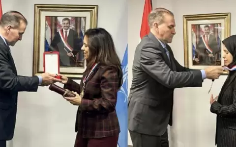 Condecoran a embajadoras de Catar y Emiratos �rabes por ayuda con vacunas anticovid