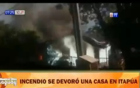 Incendio consumi� una vivienda en Itap�a