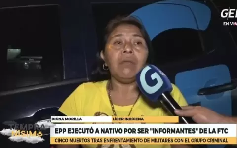 Comunidad entera de ind�genas estar�a amenazada por el EPP
